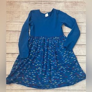 Hanna Andersson Royal Blue Long Sleeves Dress Size 140 US10